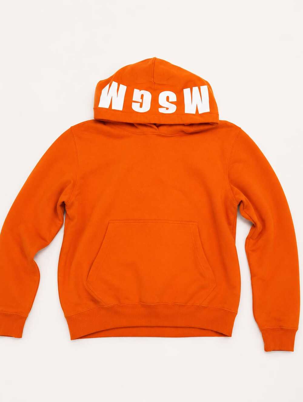 MSGM Milano Orange Hoodie, Size S - Like New